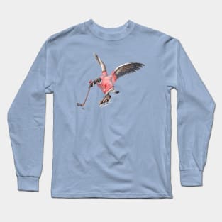 Canada Goose Playing Hockey Long Sleeve T-Shirt